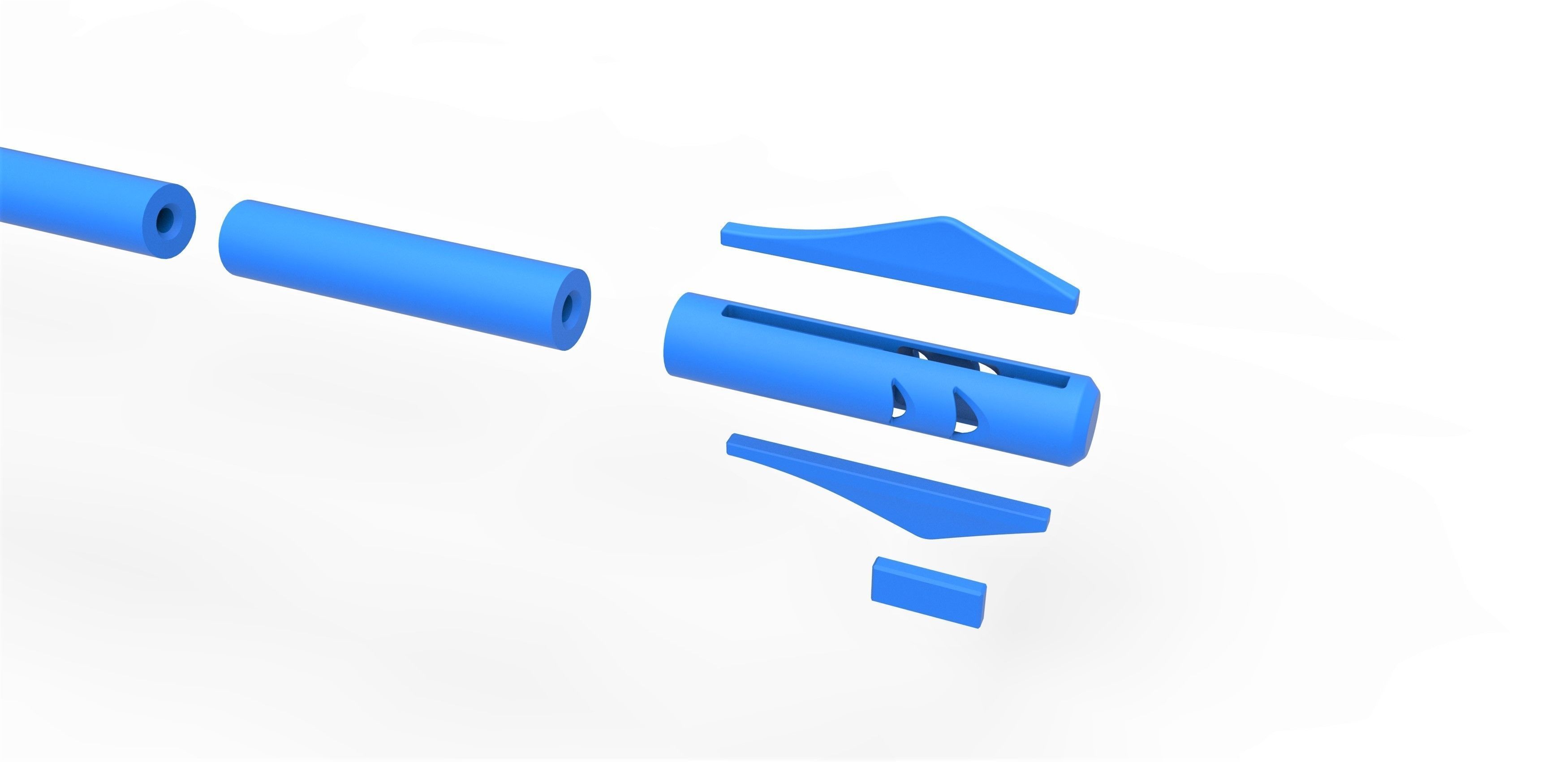 Vibranium Spear from the movie Black panther 2018 3D print model_36