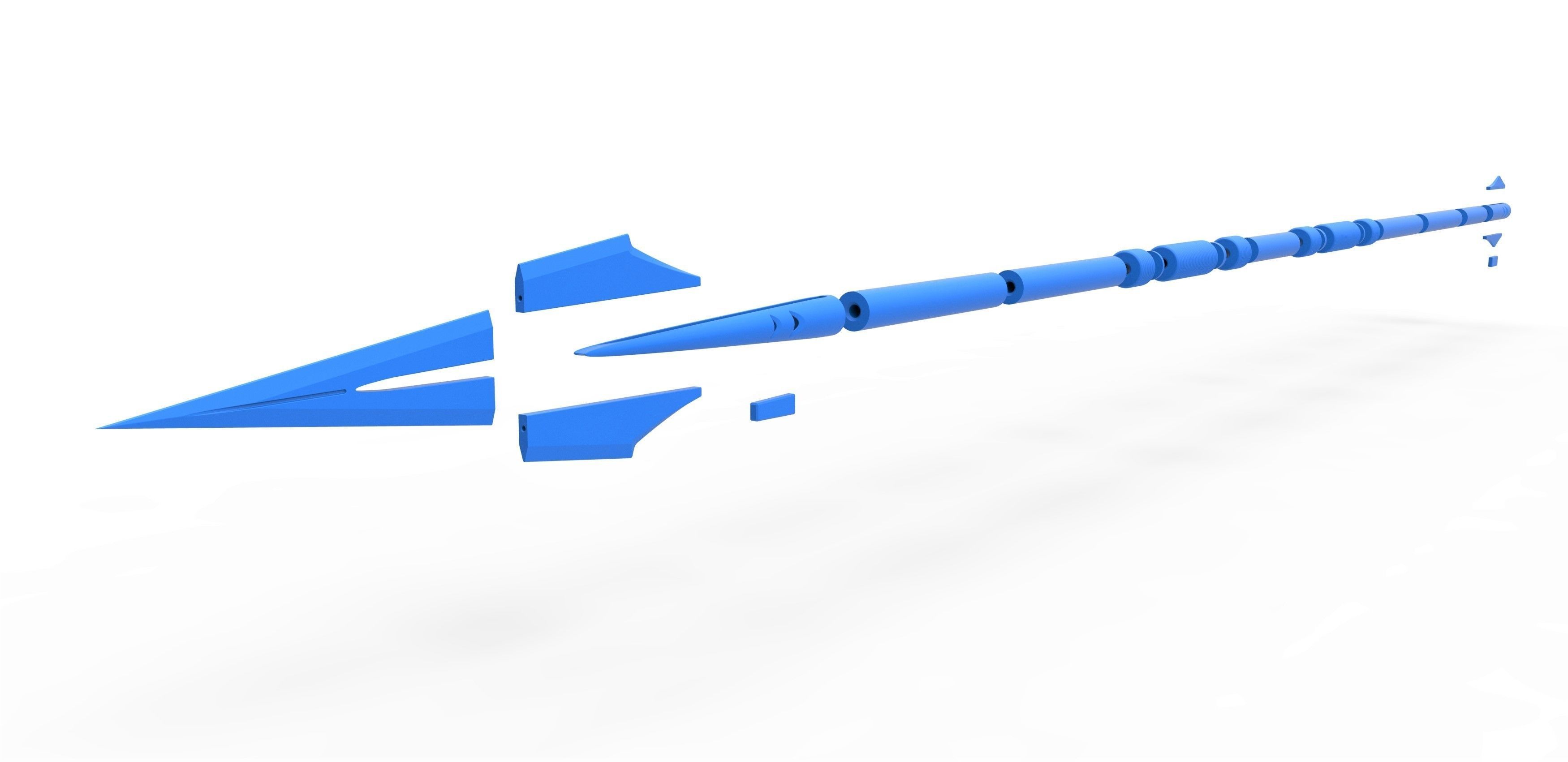 Vibranium Spear from the movie Black panther 2018 3D print model_29