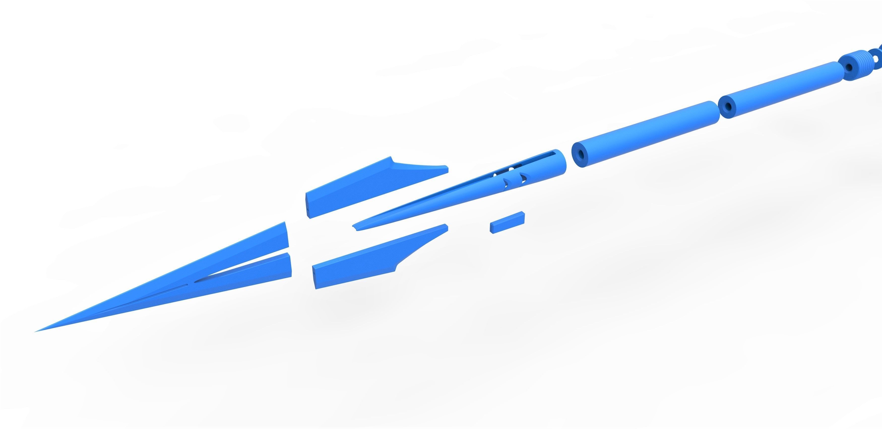 Vibranium Spear from the movie Black panther 2018 3D print model_34