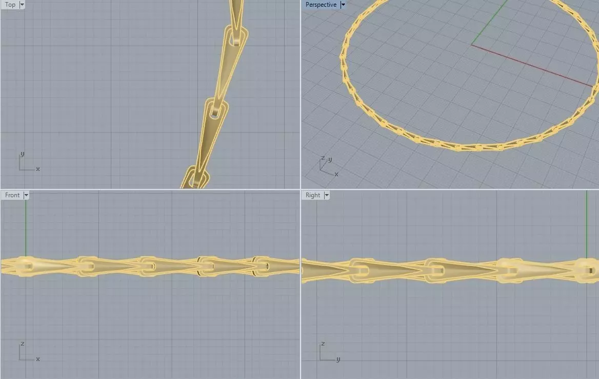 Necklace Needle 3D print model