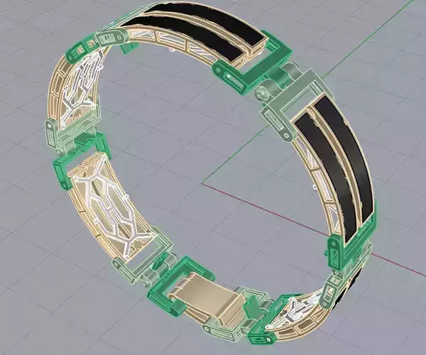 Bracelet with Enamel