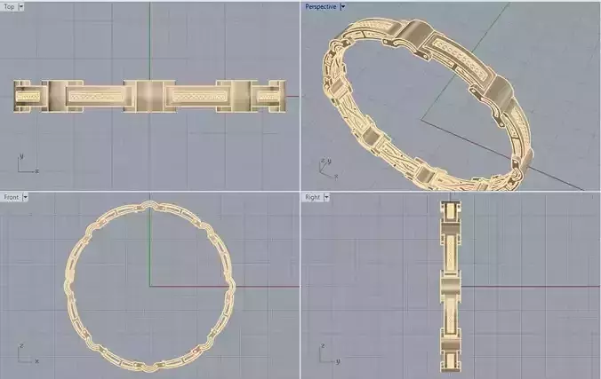 Bracelet Italian with Stones