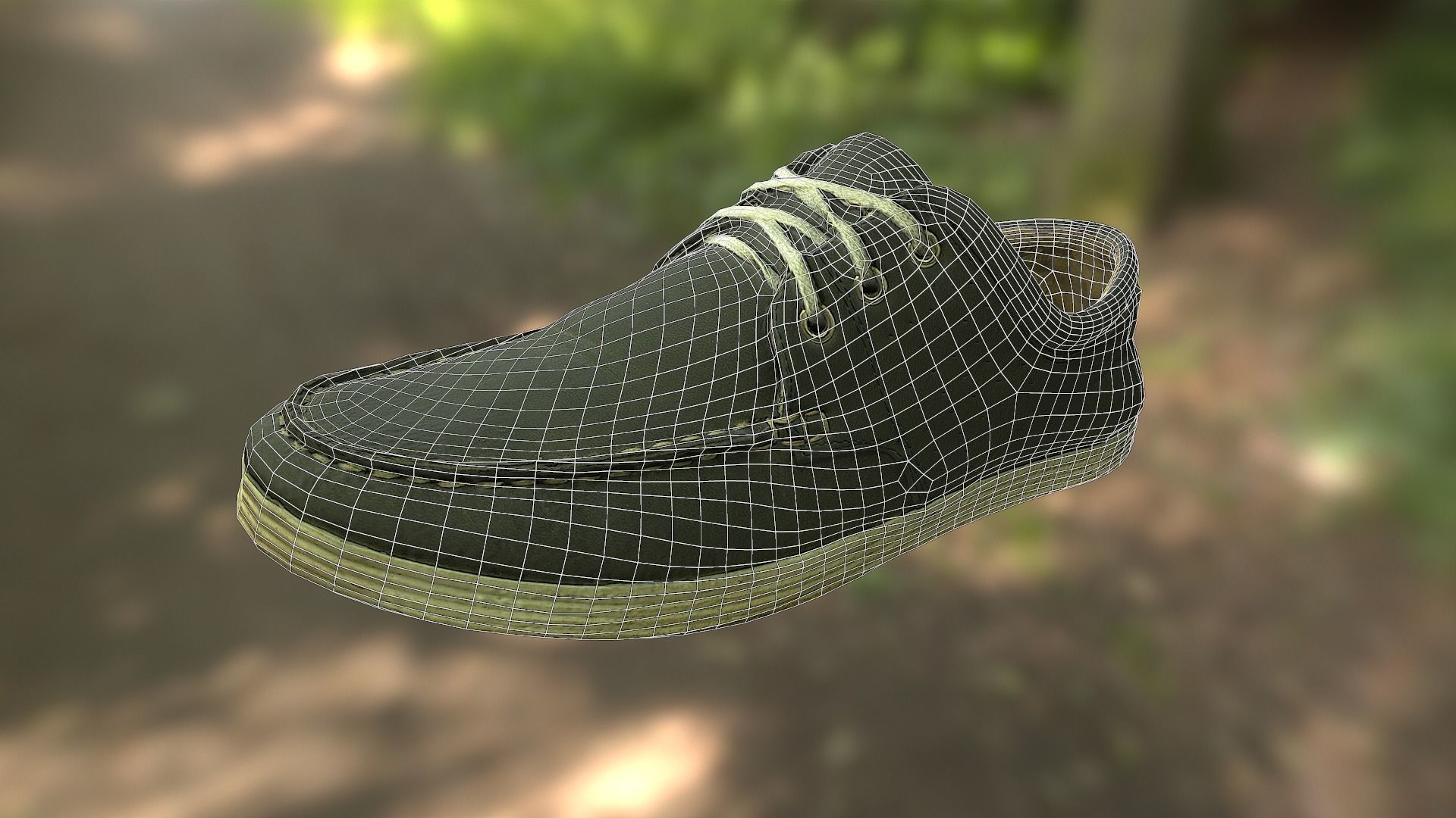 Shoe low poly 3D model Low-poly 3D model_7