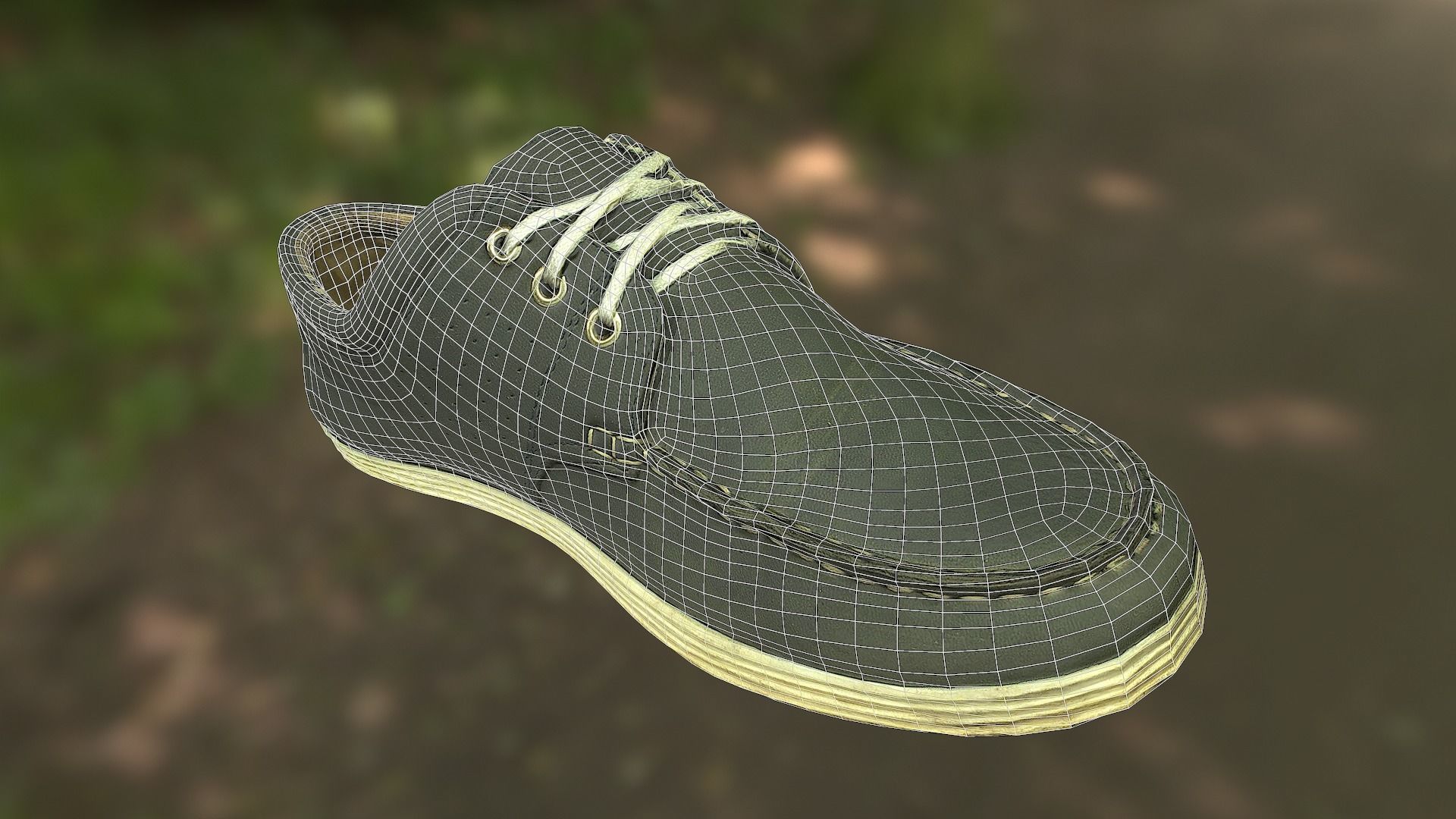 Shoe low poly 3D model Low-poly 3D model_6