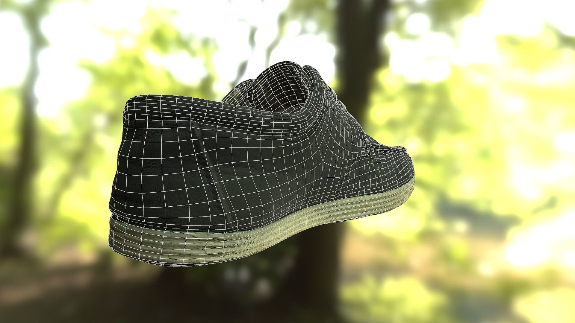 Shoe low poly 3D model Low-poly 3D model_9