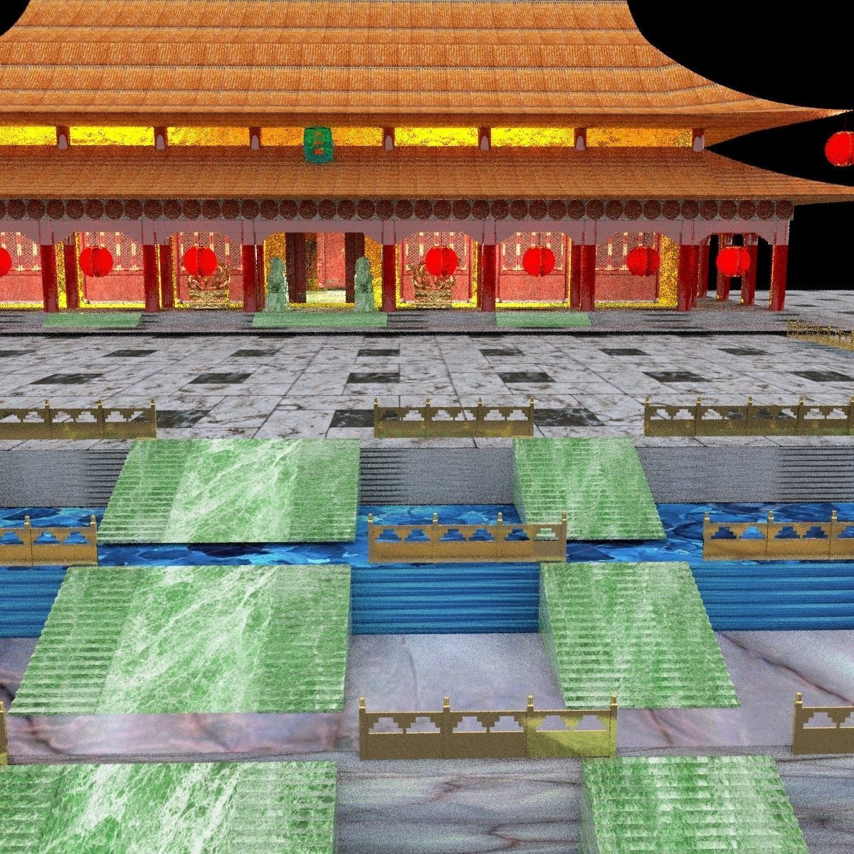 Chinese Forbidden City 3D model_14