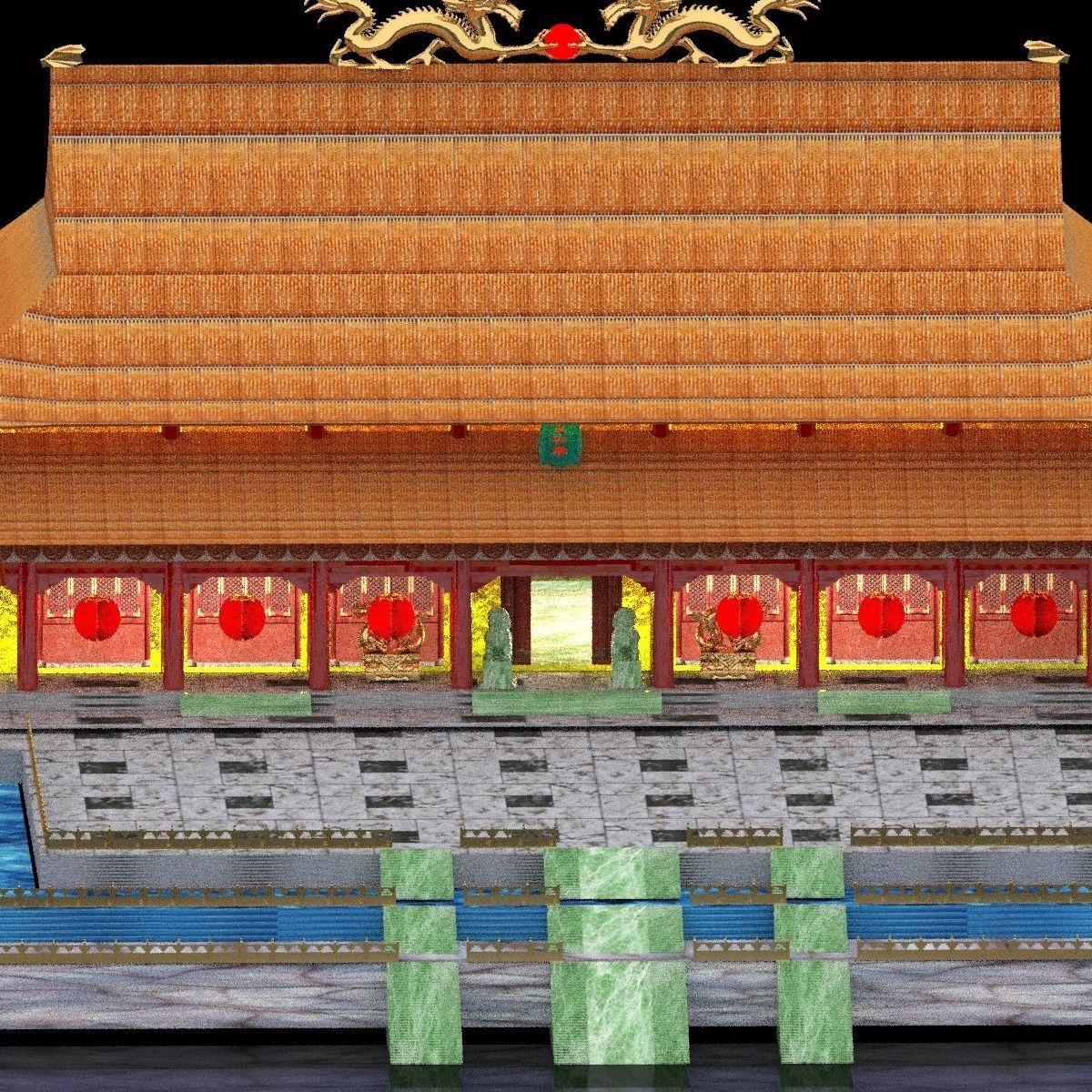 Chinese Forbidden City 3D model_5