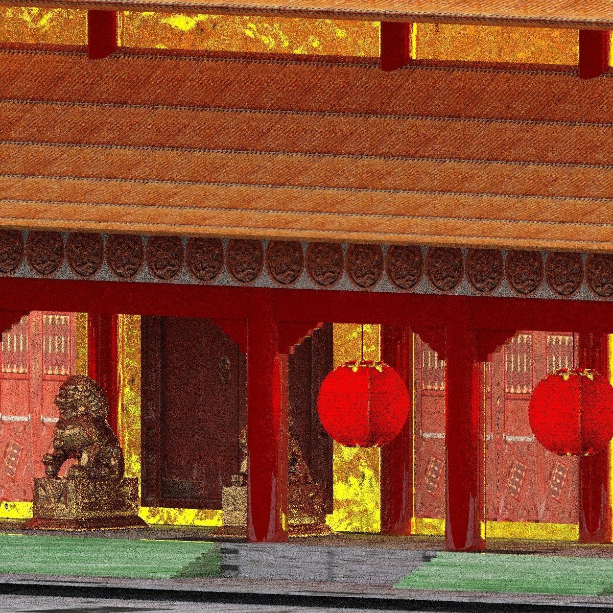 Chinese Forbidden City 3D model_12