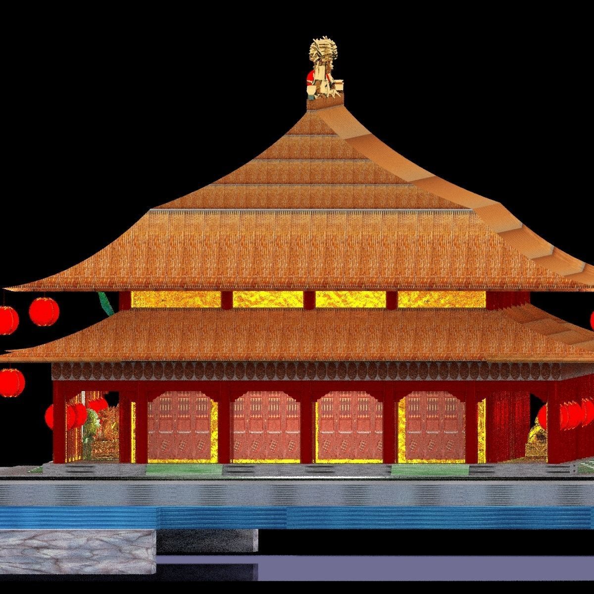 Chinese Forbidden City 3D model_7