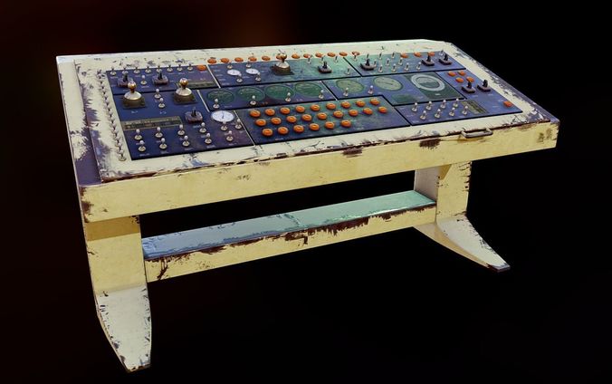 Control panel  Low-poly 3D model