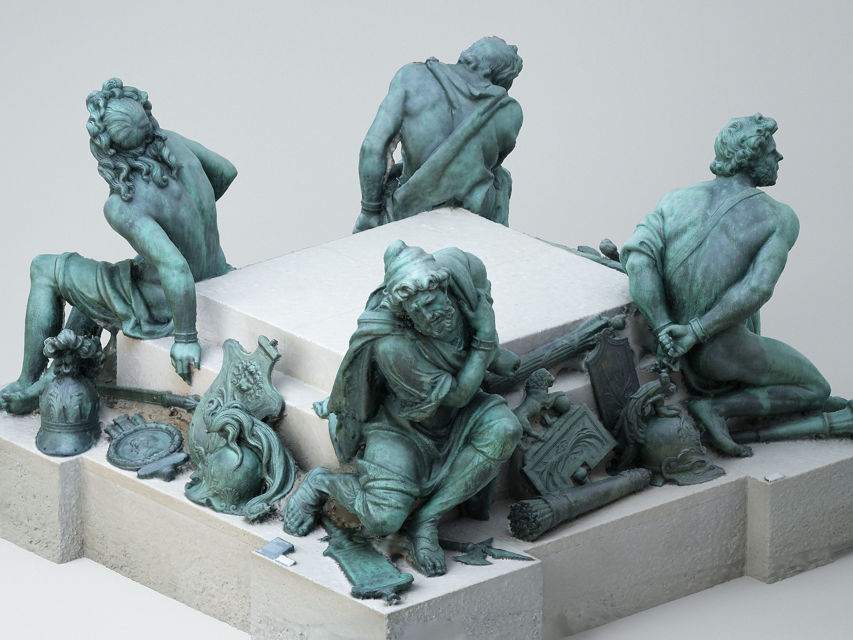 Four Captives - Louvre 3D print model_4