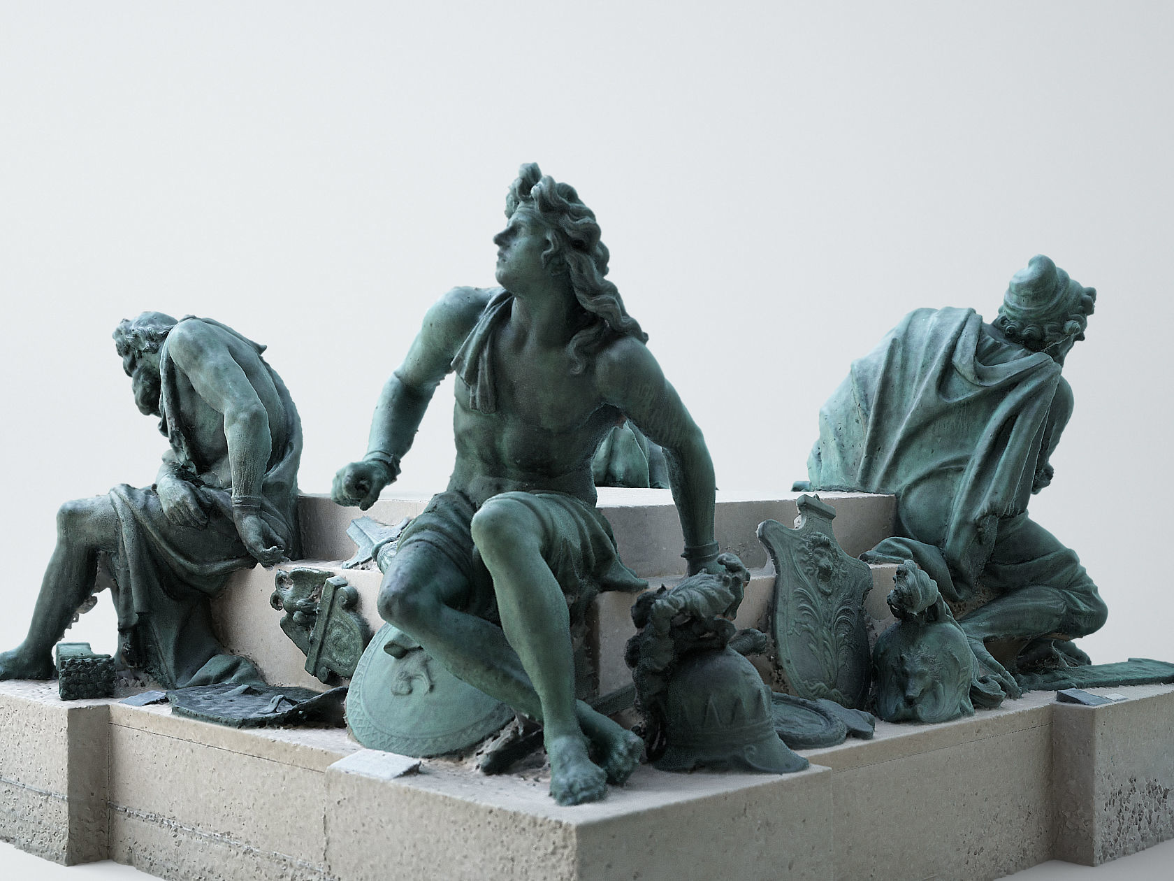 Four Captives - Louvre 3D print model_2