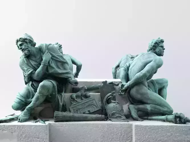 Four Captives - Louvre 3D print model
