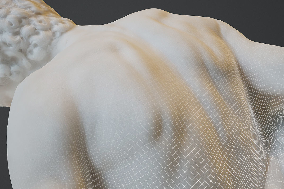 Dying Gladiator - Musee du Louvre Reality Capture 3D print model_7