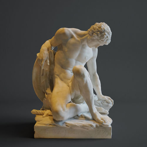 Dying Gladiator - Musee du Louvre Reality Capture 3D print model