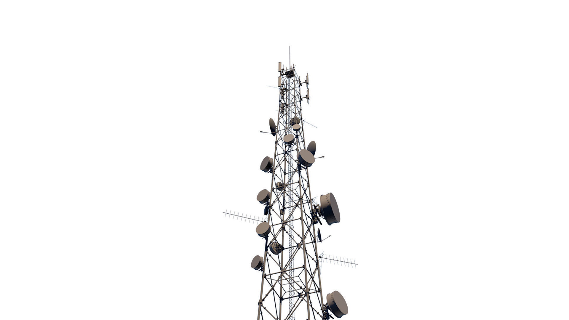 Telecommunication Tower 3D model_1