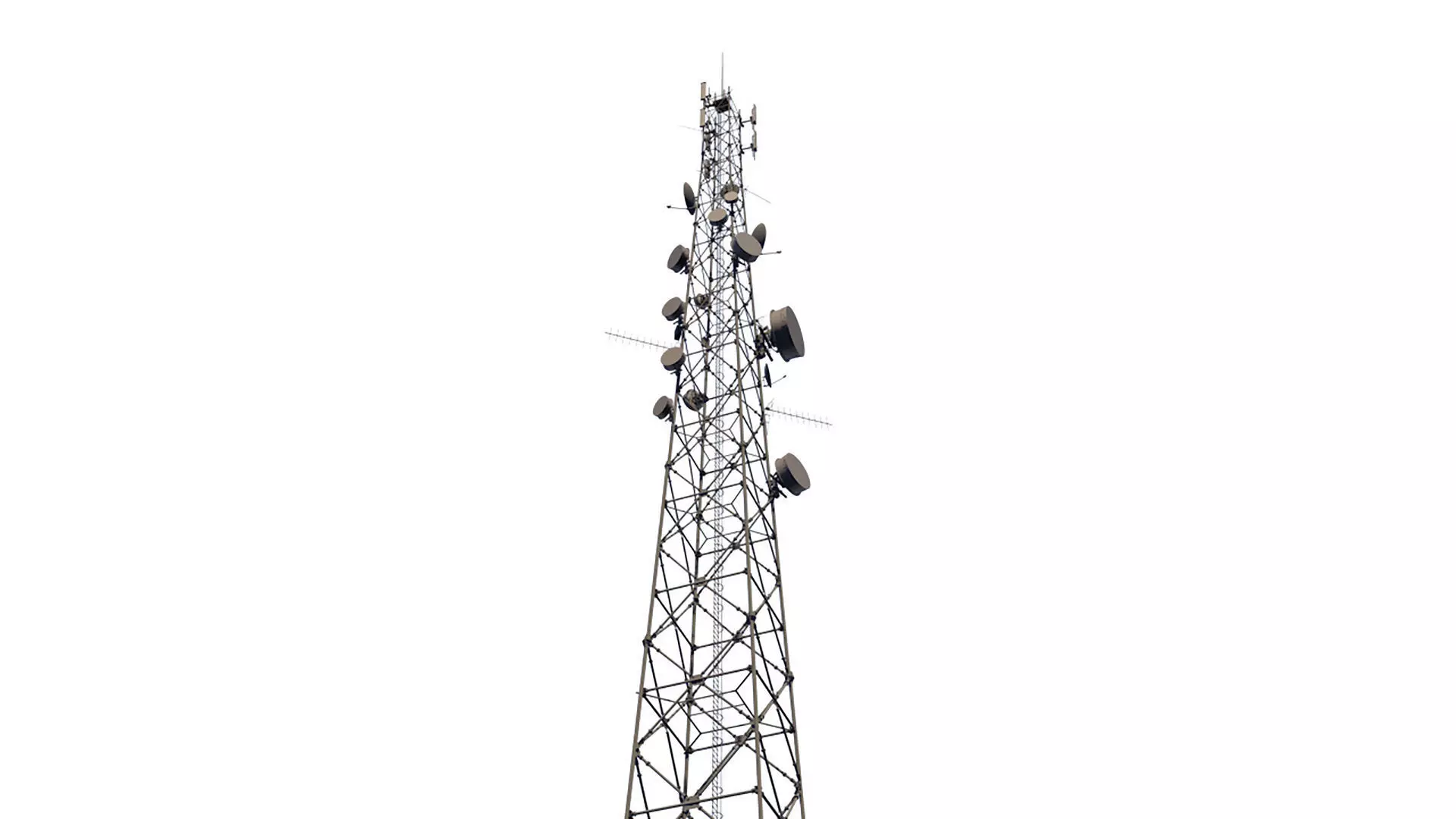 Telecommunication Tower 3D model_0