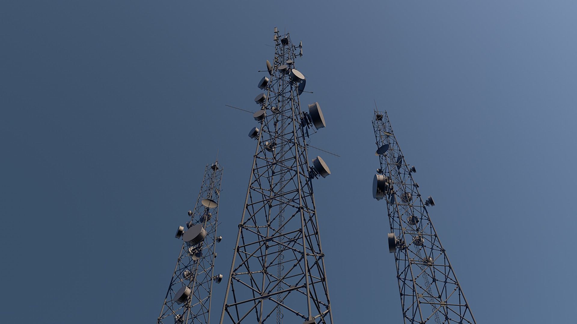 Telecommunication Tower 3D model_4
