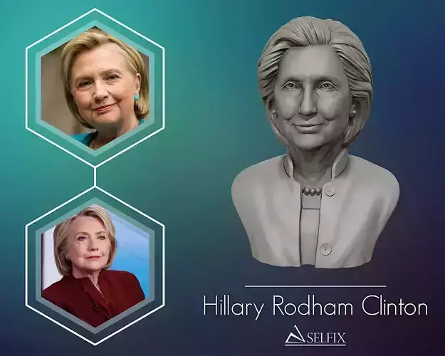 Hillary Clinton 3D printable model  3D print model