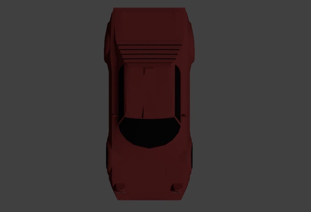 Lancia Stratos Rally 3D Low Poly Low-poly 3D model_3
