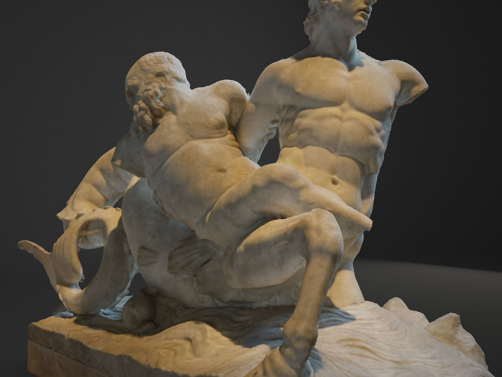 Marine Centaur Carrying Silenus Louvre 3D model_2