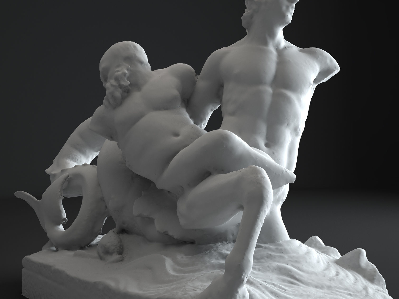 Marine Centaur Carrying Silenus Louvre 3D model_3