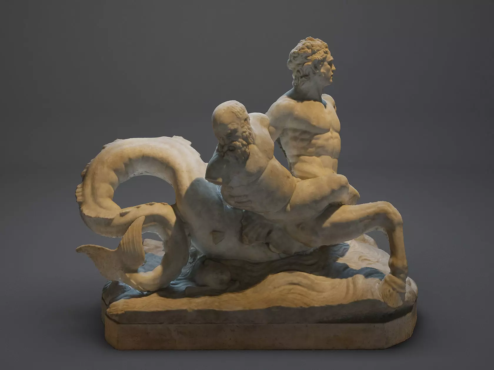 Marine Centaur Carrying Silenus Louvre 3D model_0