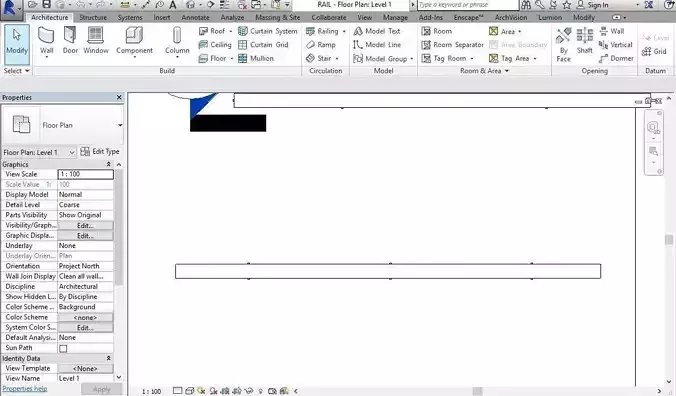 3D Rail Revit Family 2015 model