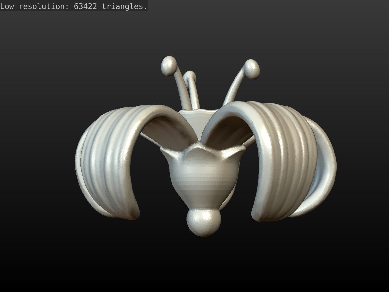 Flower lily 3D print model_11