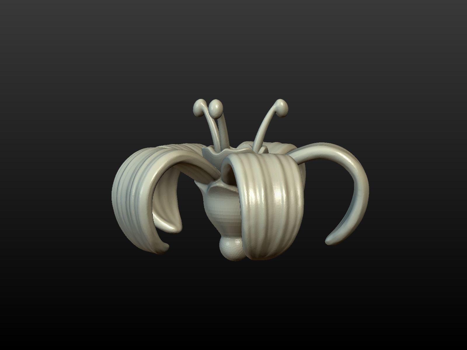 Flower lily 3D print model_6