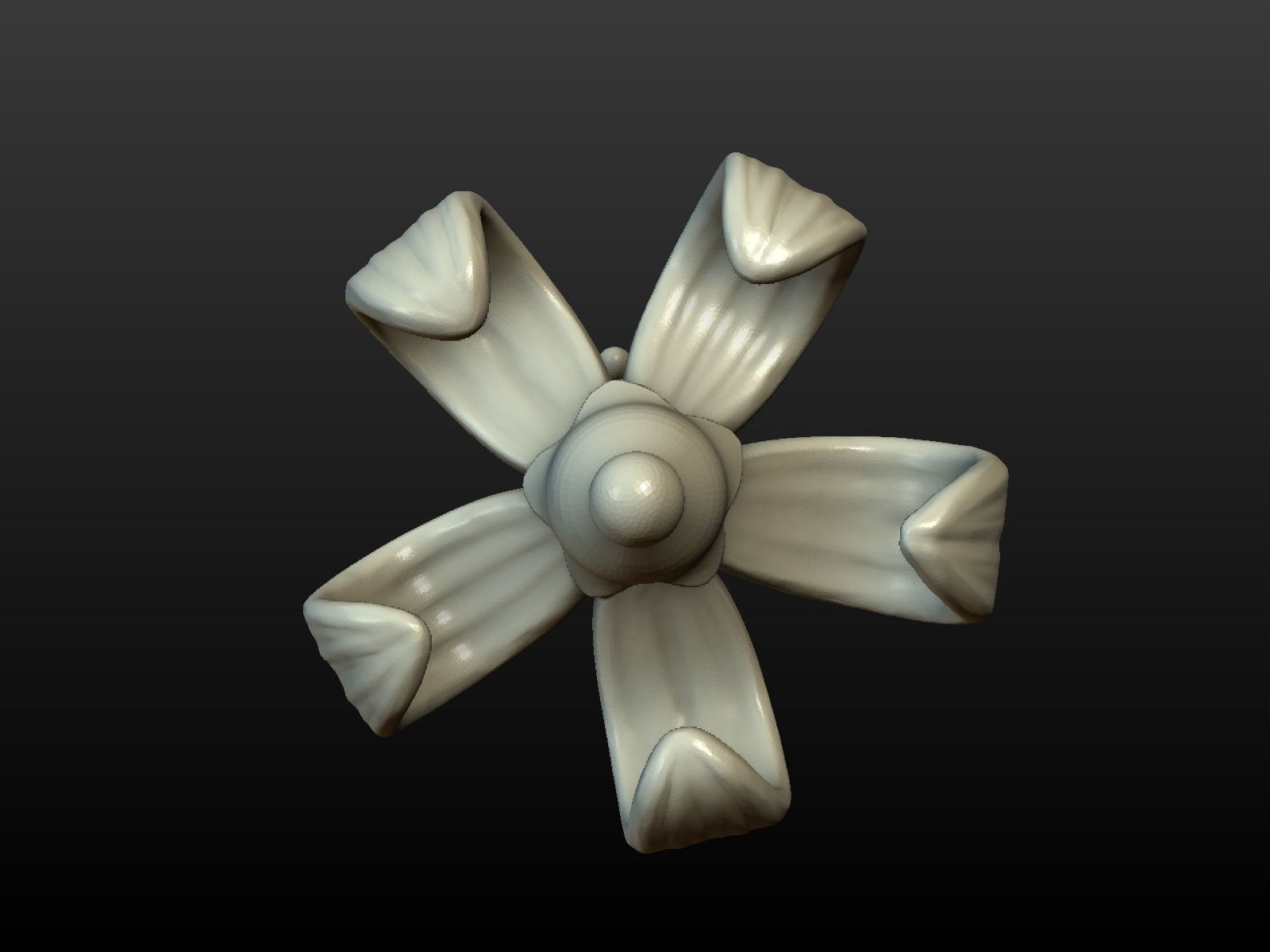 Flower lily 3D print model_5