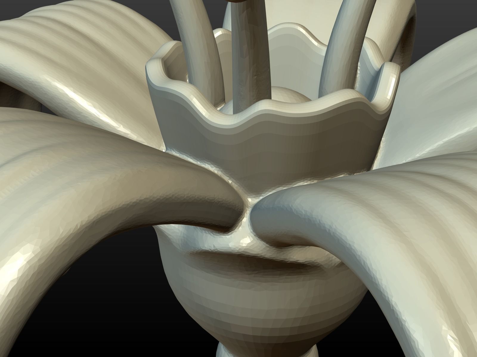 Flower lily 3D print model_8