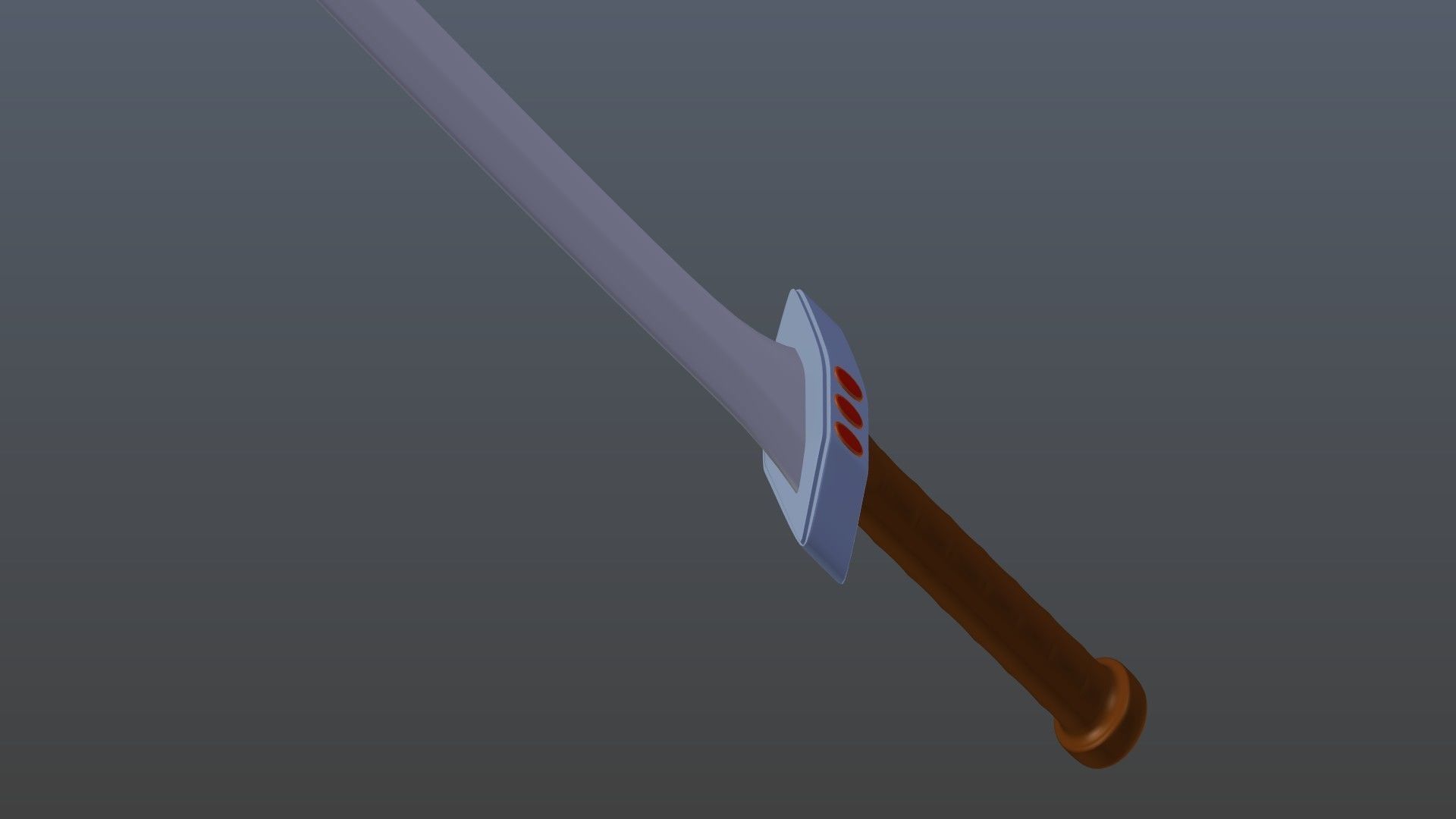 Curved sword 3D model_10