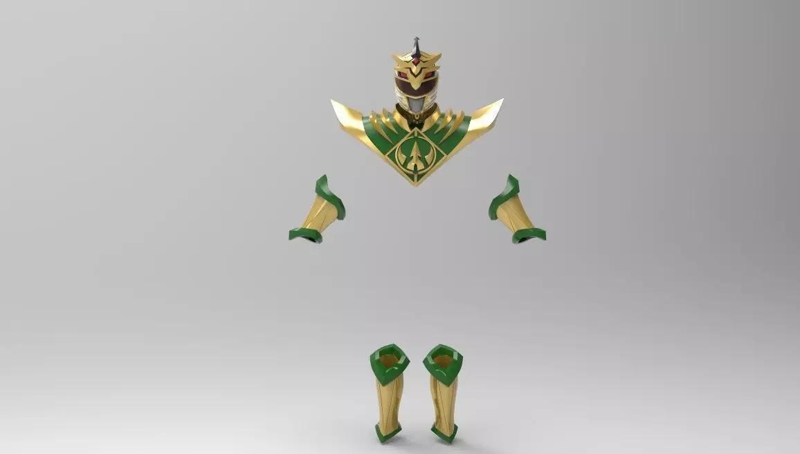 Lord Drakkon Complete Armor from MMPR for 3D Printing 3D print model_0