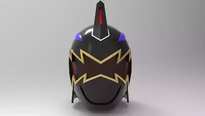 Black Ranger Helmet from Dino Thunder for 3D printing 3D print model