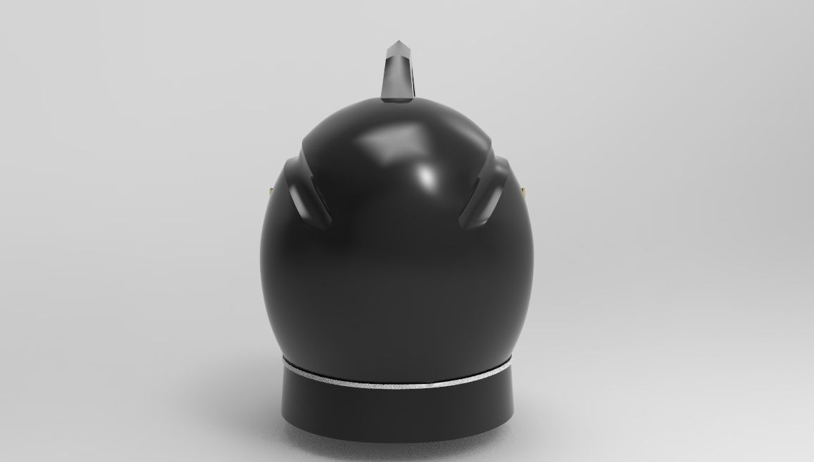 Black Ranger Helmet from Dino Thunder for 3D printing 3D print model_5