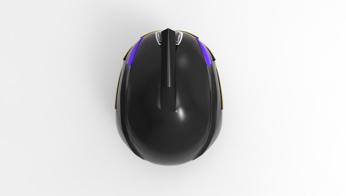 Black Ranger Helmet from Dino Thunder for 3D printing 3D print model_6