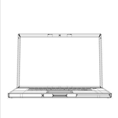 Macbook Pro 3D model_9