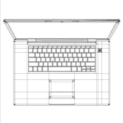 Macbook Pro 3D model_12