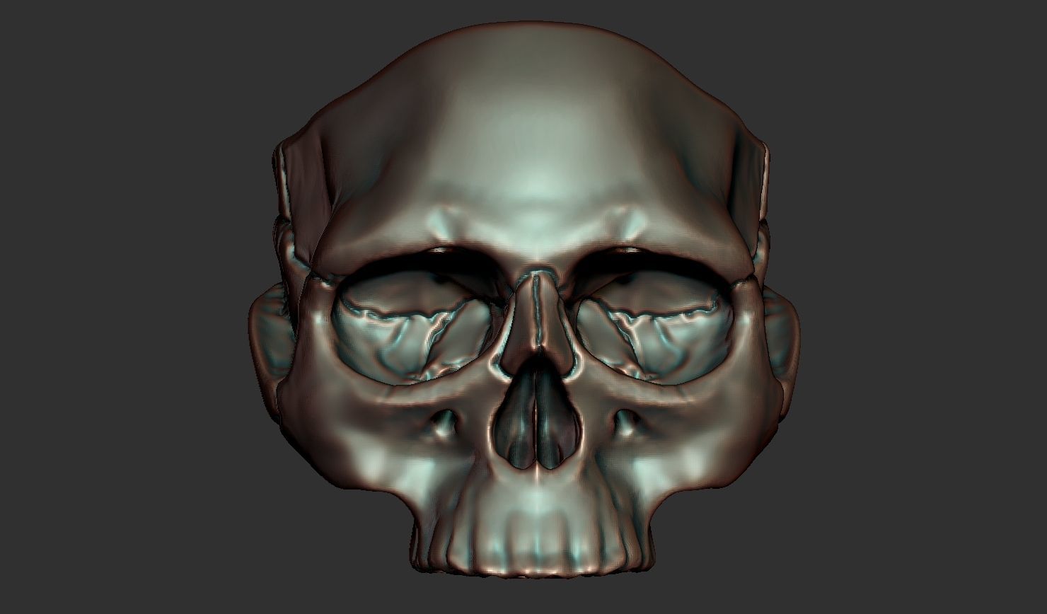 Skull ring 3D print model_3