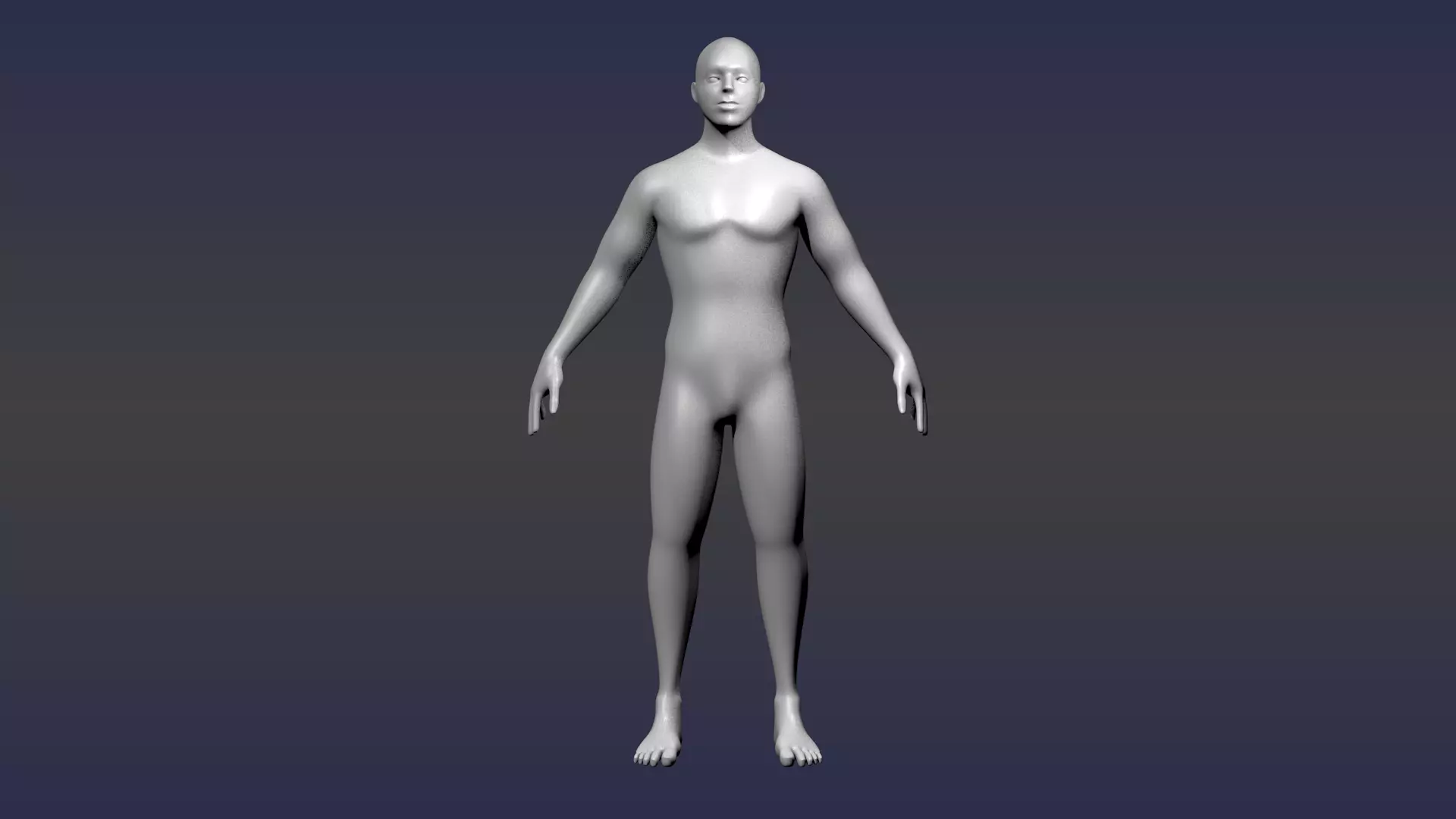 3D Man male mannequin Low-poly 3D model_0