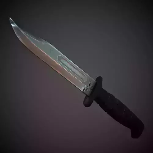 Military Knife PBR Low Poly
