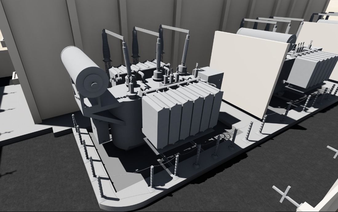 Substation Revit Model 2015 3D model_4