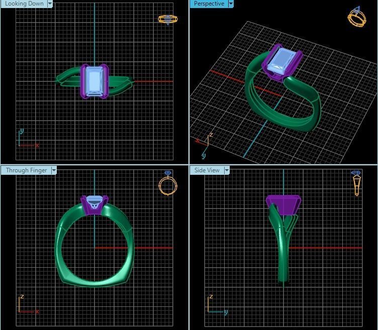 Ring T00957 3D print model_2
