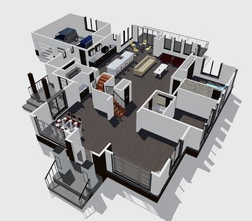 Exterior Interior Home Revit 3D model_4