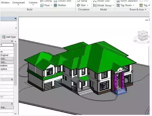 Exterior Interior Home Revit 3D model Exterior Interior Home Revit 3D model