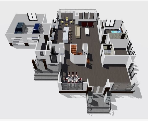 Exterior Interior Home Revit 3D model_2