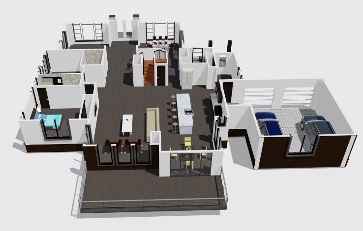 Exterior Interior Home Revit 3D model_3
