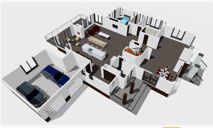 Exterior Interior Home Revit 3D model_6