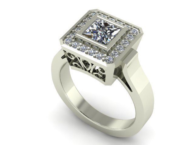 Ring T00958 3D print model_1